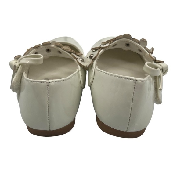 AIDIQISEHUA White Patent Floral Hook & Loop Mary Jane Shoes Size 22 Toddler - Picture 9 of 10
